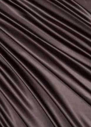 Атлас лайт софт щільний кавово-коричневий для одягу