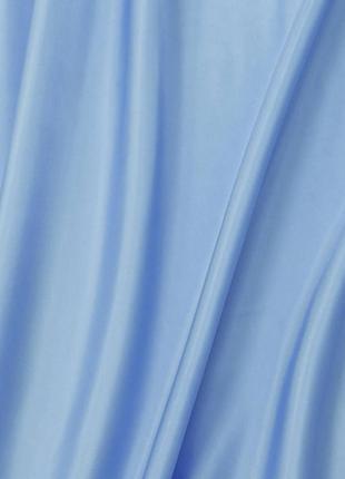 Ткань атлас подкладочная голубая для одежды