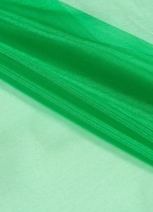 Ткань органза зеленая
