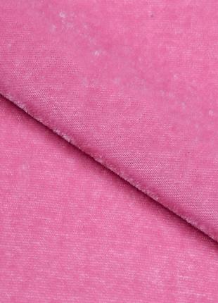 Ткань велюр стрейч розовый пинк
