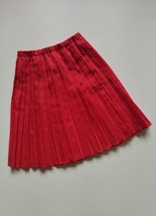 Детская юбочка плиссе плиссированная юбка в складку