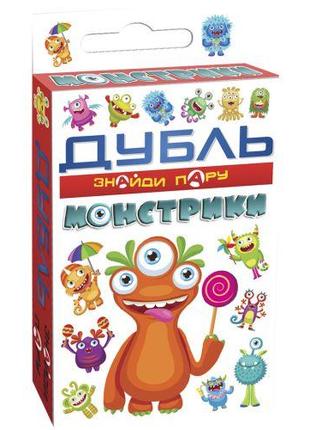 Игра карточная «Дубль монстрики. Найди пару» (укр) [tsi202853-...