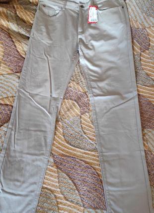Бежево-серые мужские брюки zara man