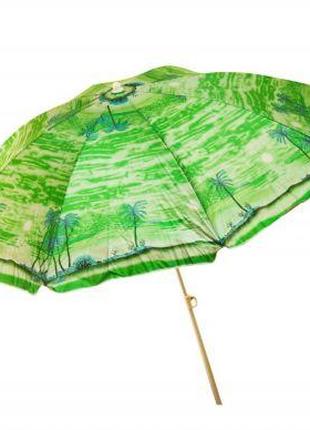 Зонт пляжный "Пальмы" (зеленый) [tsi106622-ТSІ]