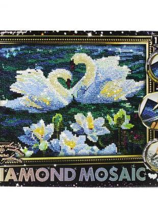 Алмазная живопись "DIAMOND MOSAIC. Лебеди" [tsi174982-ТSІ]
