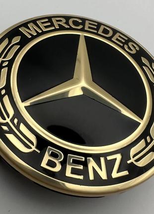 Колпачок на диски Mercedes Benz 75 мм 70 мм A1704000025 черный...