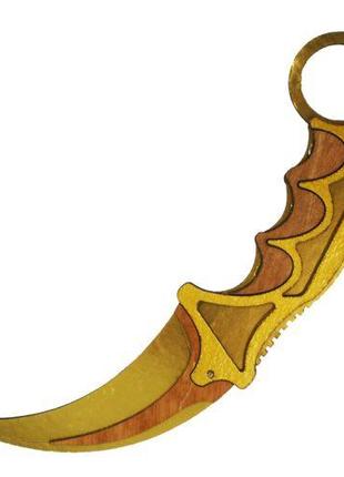 Нож Керамбит из CS GO (Gold) [tsi160438-ТSІ]