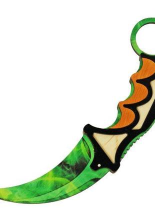 Нож Керамбит из CS GO (Emerald) [tsi160439-ТSІ]
