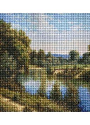Алмазна мозаїка "Літній пейзаж" 40х50 см [tsi192832-ТSІ]