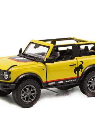 Машинка KINSMART "Джип Ford Bronco (open top)", жовтий [tsi206...