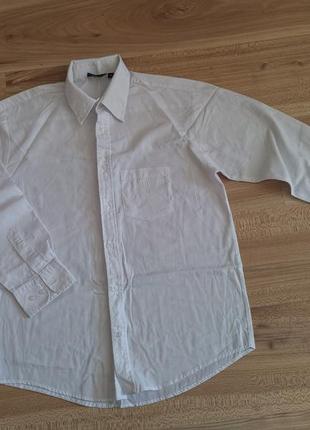 Рубашка белая на парня 13-14 лет, рубашка