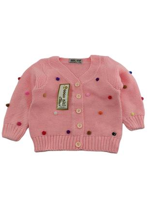 Дитячий светр Туреччина 1, 2, 3, 4 роки для дівчинки на ґудзик...