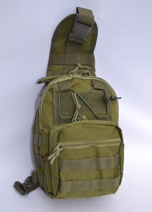 Тактическая сумка через плечо олива