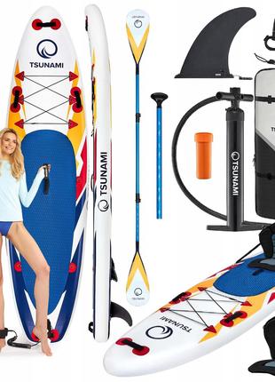 Надувная SUP доска TSUNAMI 320 см с веслом Bolt T06