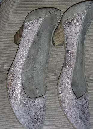 Красивые замшевые туфли jana размер 40 ( 26,5 см) полнота h