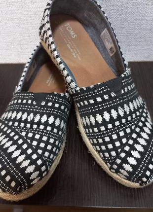 Фирменные эспадрильи мокасины toms