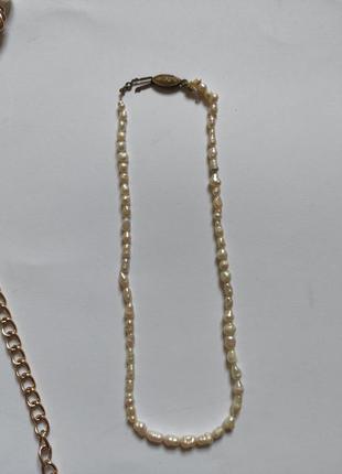 Натуральное жемчужное колье ожерелье морского речного жемчуга ...
