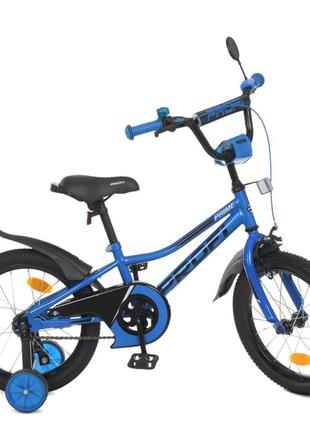 Велосипед детский prof1 y18223-1 18 дюймов, синий