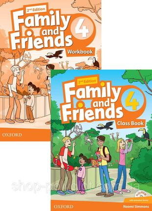 Family and Friends 2nd Edition 4 Class Book + Workbook (комплект)