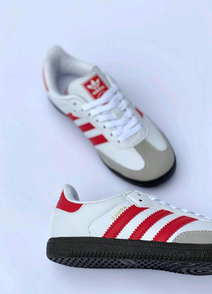 Samba white cheap and red