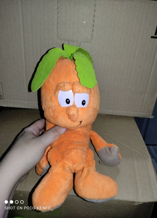 Морква мягкая игрушка с Европы весёлые фрукты и овощи