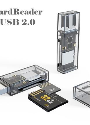 Кардрідер Card reader USB 2в1 microSD \ SDHS card