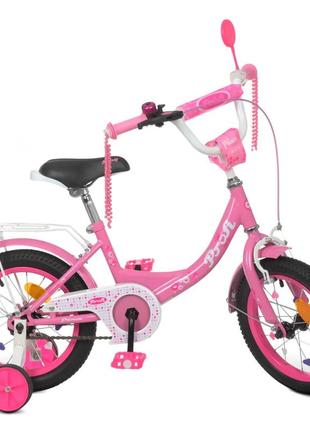 Велосипед детский prof1 y1211 12 дюймов, розовый