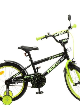 Велосипед детский prof1 y1871-1 18 дюймов, салатовый