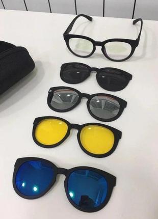 Магнітні окуляри сонцезахисні універсальні magic vision 5 в 1