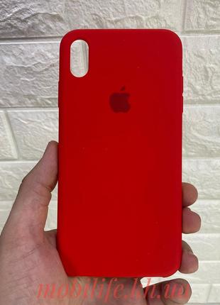 Чехол Silicon case iPhone XS Max red ( Силиконовый чехол iPhon...