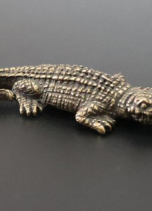 Статуэтка «Крокодил», художественное литье из бронзы.