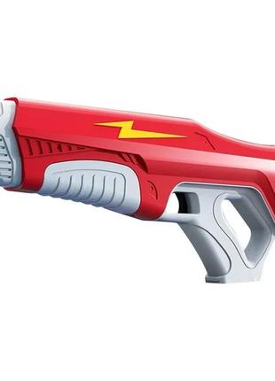 Водяной бластер-автомат thunder с аккумулятором красный