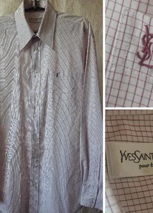 Мужская брендовая рубашка yves saint laurent оригинал!