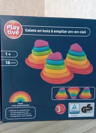 Развивающая игрушка камушки для сборки playtive