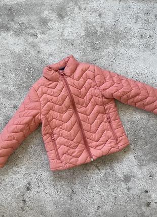 Детская розовая куртка на осень lupilu