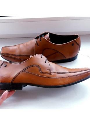 Кожаные туфли base london, мужские, остроносые, классические,