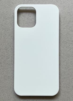 Чехол-накладка (бампер) на Apple iPhone 12 Pro Max белый, плас...