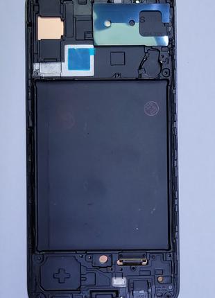 Дисплей (экран) Samsung A30S, A307F черный с рамкой oled