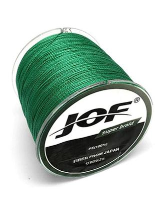 Рыболовный шнур леска JOF 300м 0.6LB X4 0.6LB Зеленый