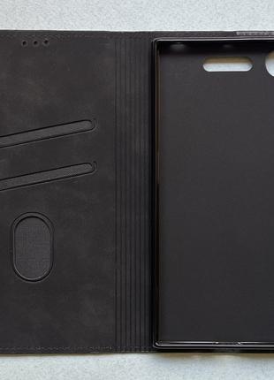 Чехол-книжка для Sony Xperia XZ1 чёрный, высококачественная ис...