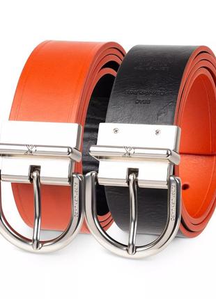 Новый двухсторонний ремень calvin klein (ck leather belt)с аме...