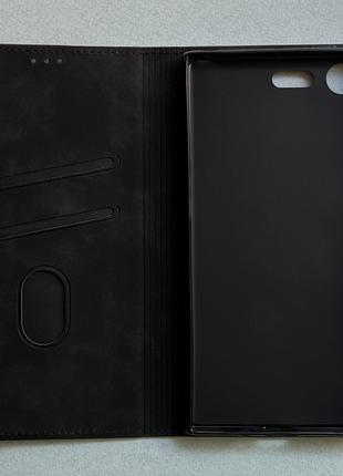 Чехол-книжка для Sony Xperia XZ Premium чёрный высококачествен...