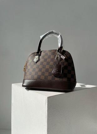 Сумка женская louis vuitton alma brown lv луи витон на плечо ,...