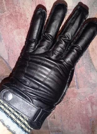 Кожаные, мужские перчатки rjr