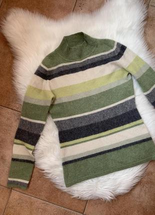 Кашемировый свитер в полоску на девочку 10-12 лет 100% кашемир