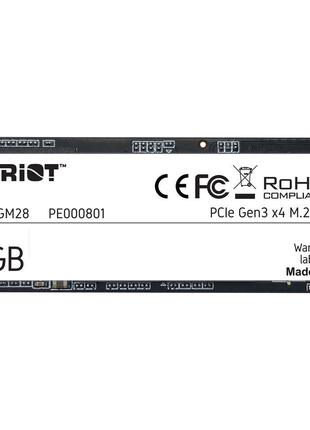 SSD Patriot P310 480GB M.2 2280 NVMe PCIe 3.0 x4 3D NAND TLC (...