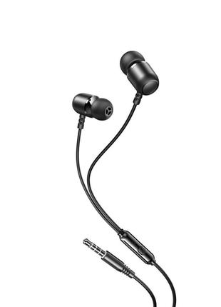 Наушники XO EP64 van tone in-ear metal earphone Black