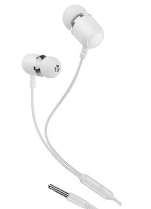Наушники XO EP64 van tone in-ear metal earphone White