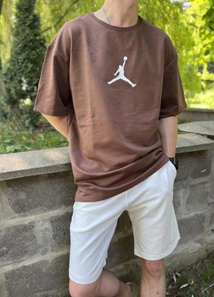 Летний костюм oversize unisex jordan (шорты + футболка)