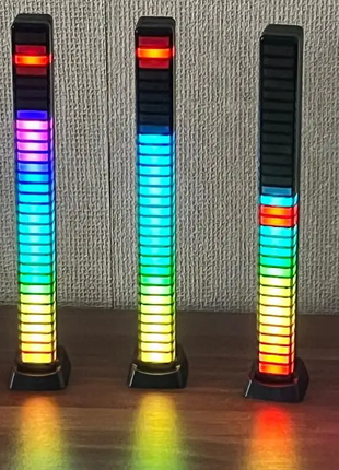 Умная RGB LED динамическая подсветка 3D эквалайзер